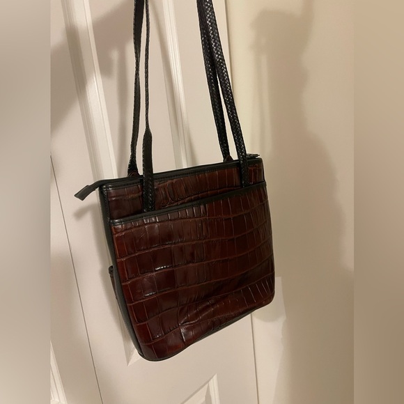 BRIGHTON/ Croc shoulder bag - Picture 4 of 7